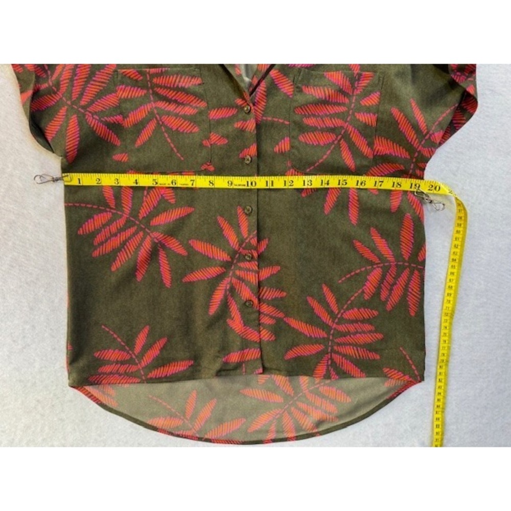 Womens SML Grannycore Grandma‎ Hawaiian Tropical Shirt Beach Tiki Floral - Picture 5 of 7